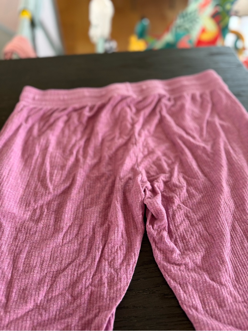 Little Sleepies Pink Ribbed Lounge Pants - Picture 9 of 9